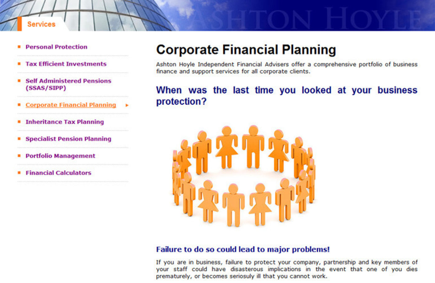 Ashton Hoyle Independent Financial Advisers Corporate financial planning