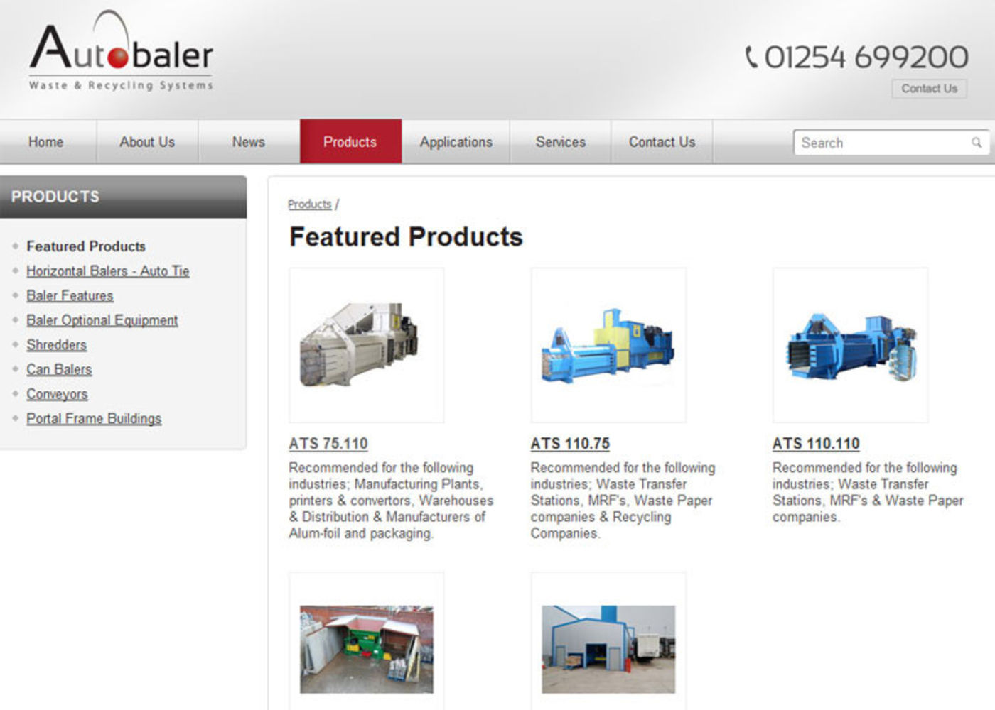 Autobaler Products list