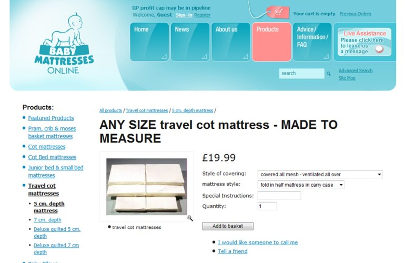 Baby Mattresses Online (2006) Product