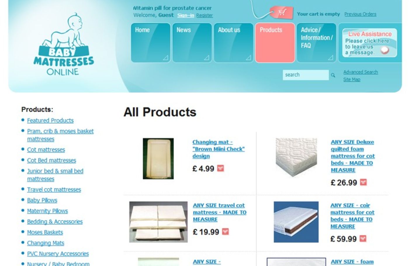 Baby Mattresses Online (2006) Products