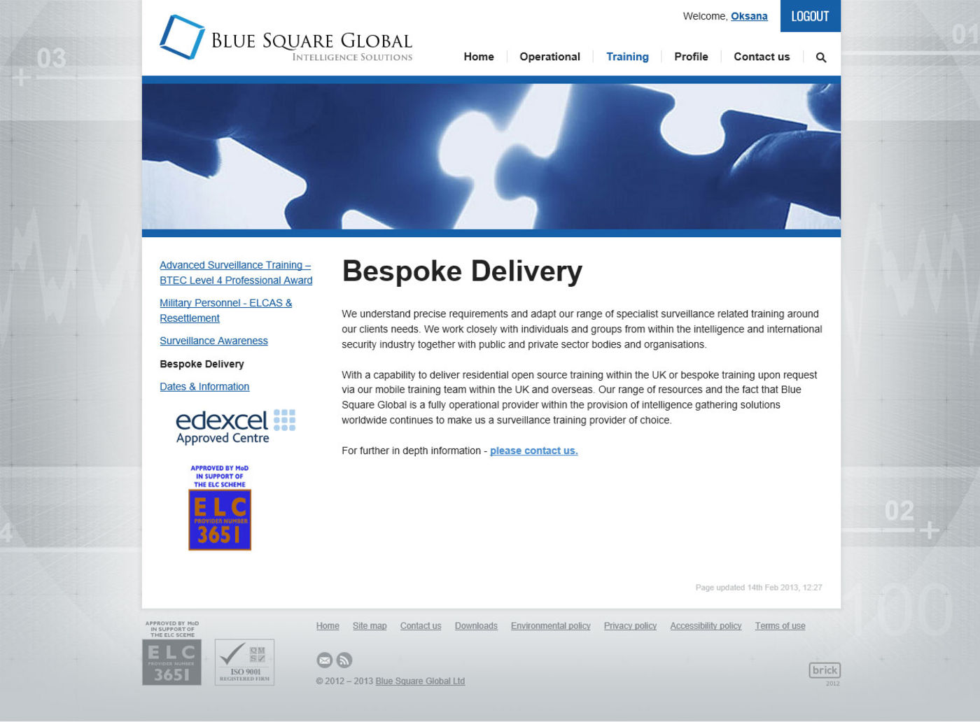 Blue Square Global Bespoke Delivery