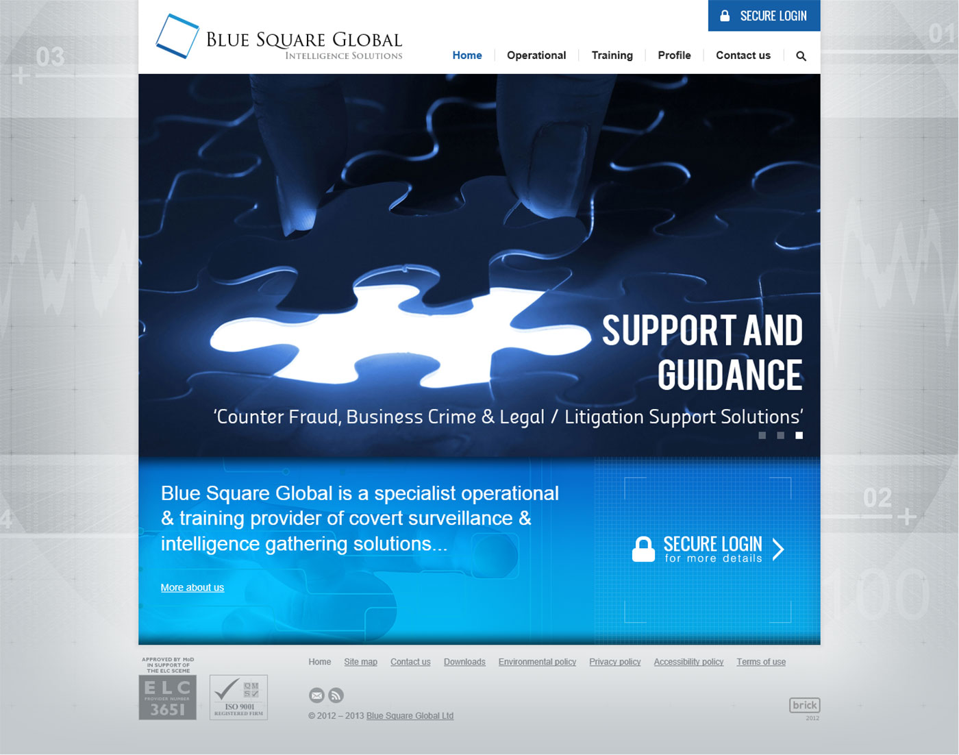 Blue Square Global Homepage