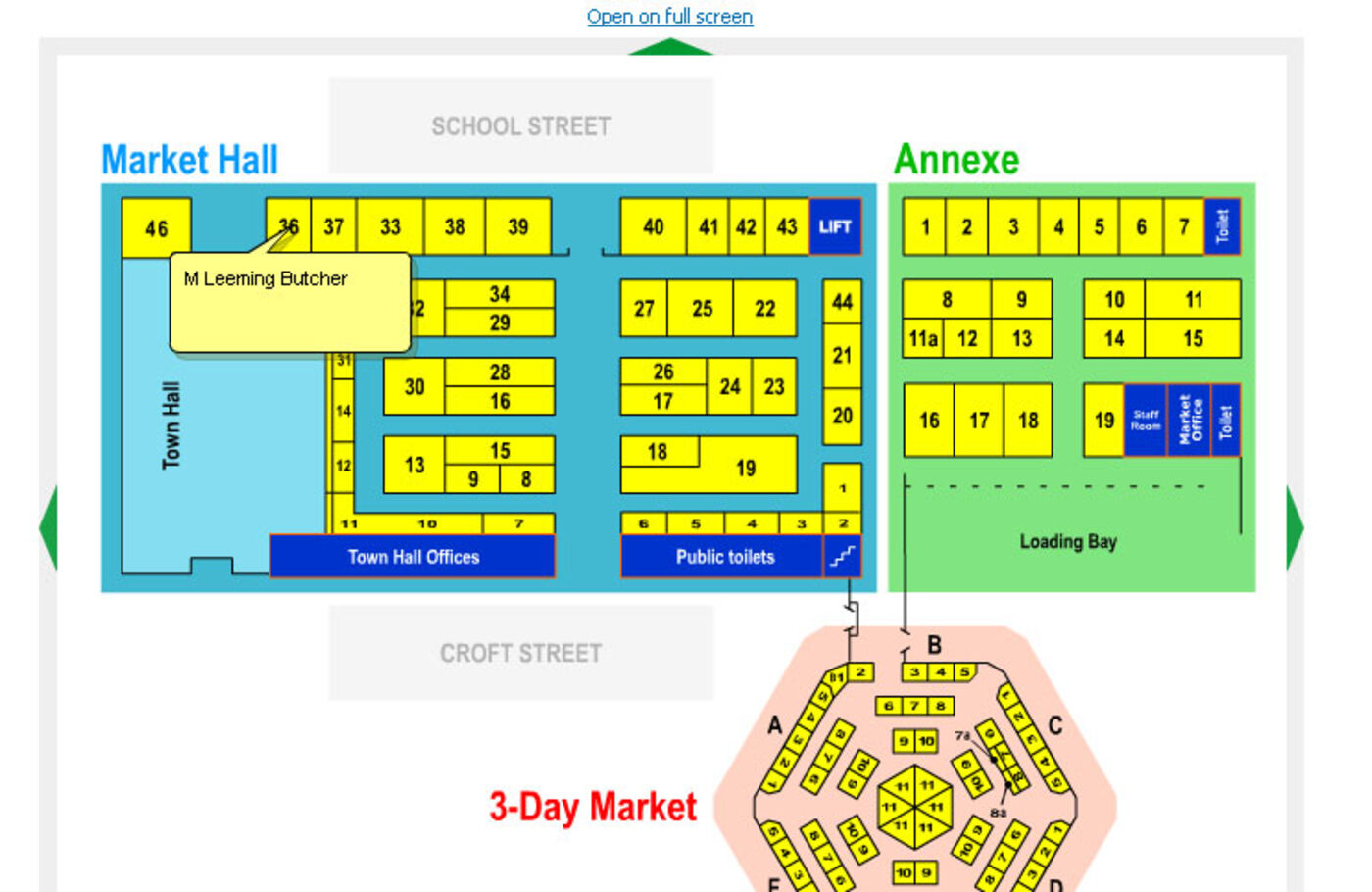 Darwen Market Interactive map