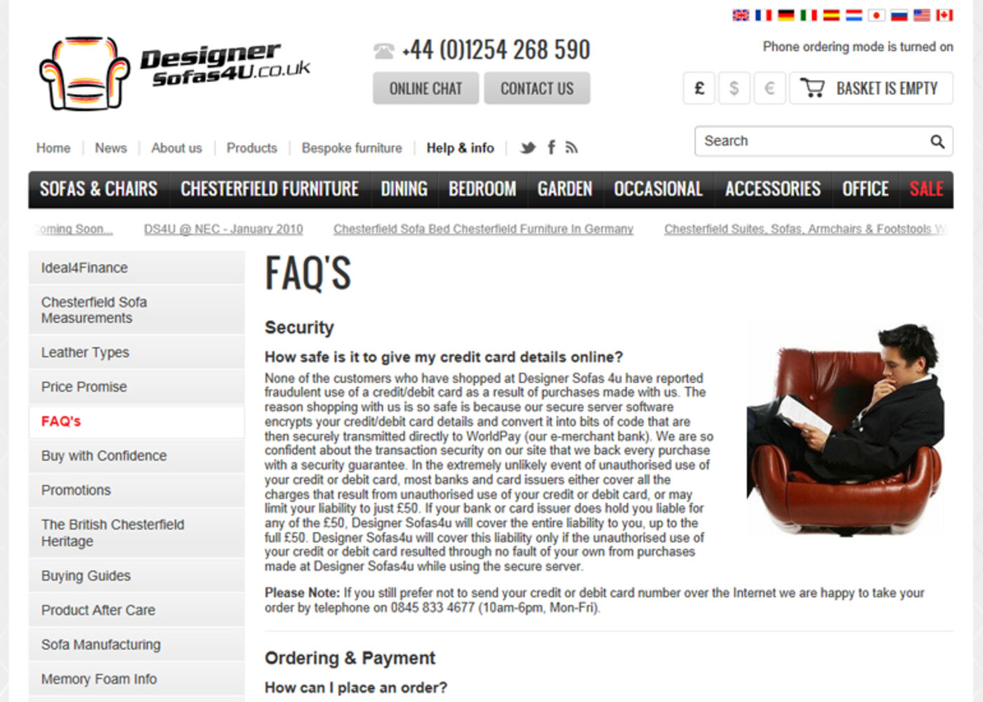 Designer Sofas 4U (2008) Regular page