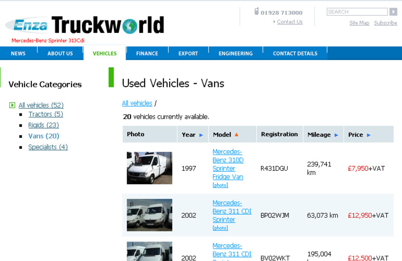 Enza's Truck World Vehicles