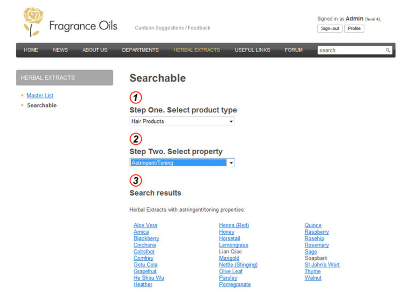 Fragrance Oils Searchable