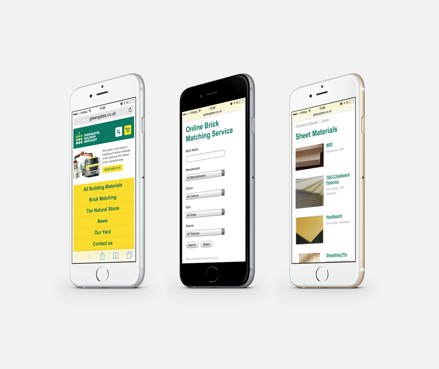 Greengates Builders Merchants (2015) Mobile Version