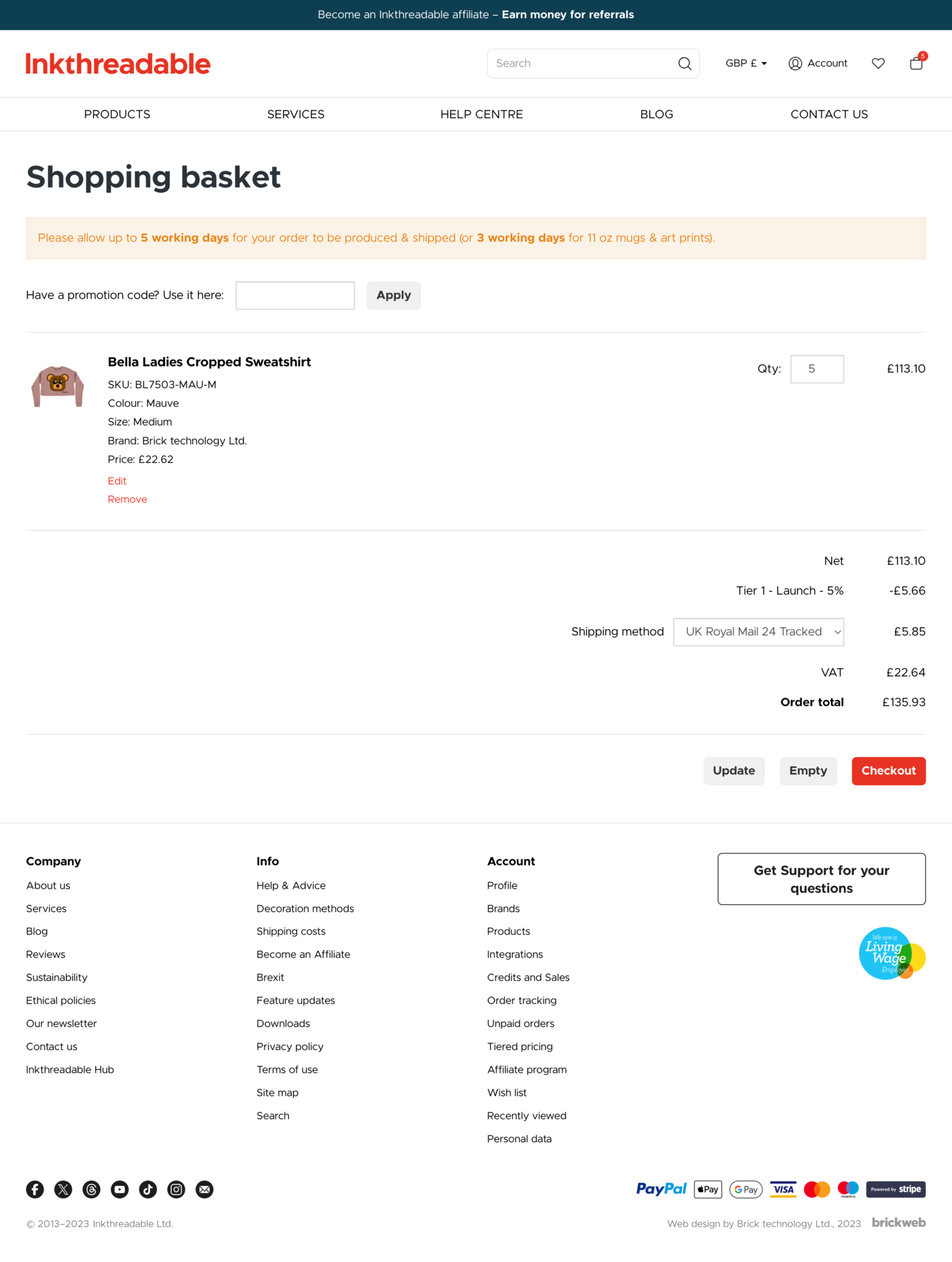Inkthreadable Shopping-basket