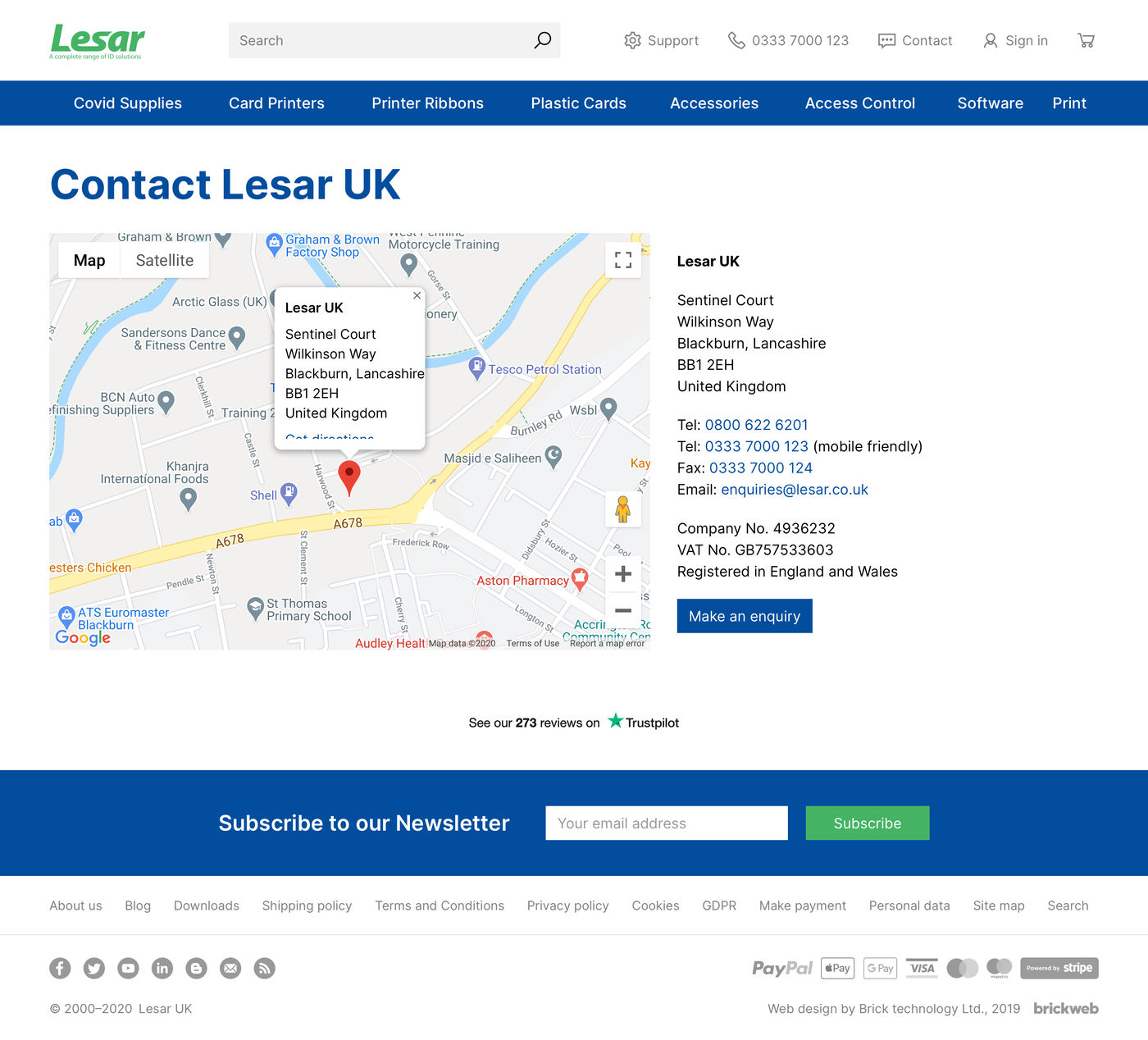 Lesar UK Contact us