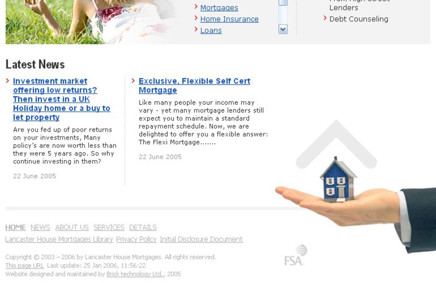Lancaster House Mortgages Homepage footer