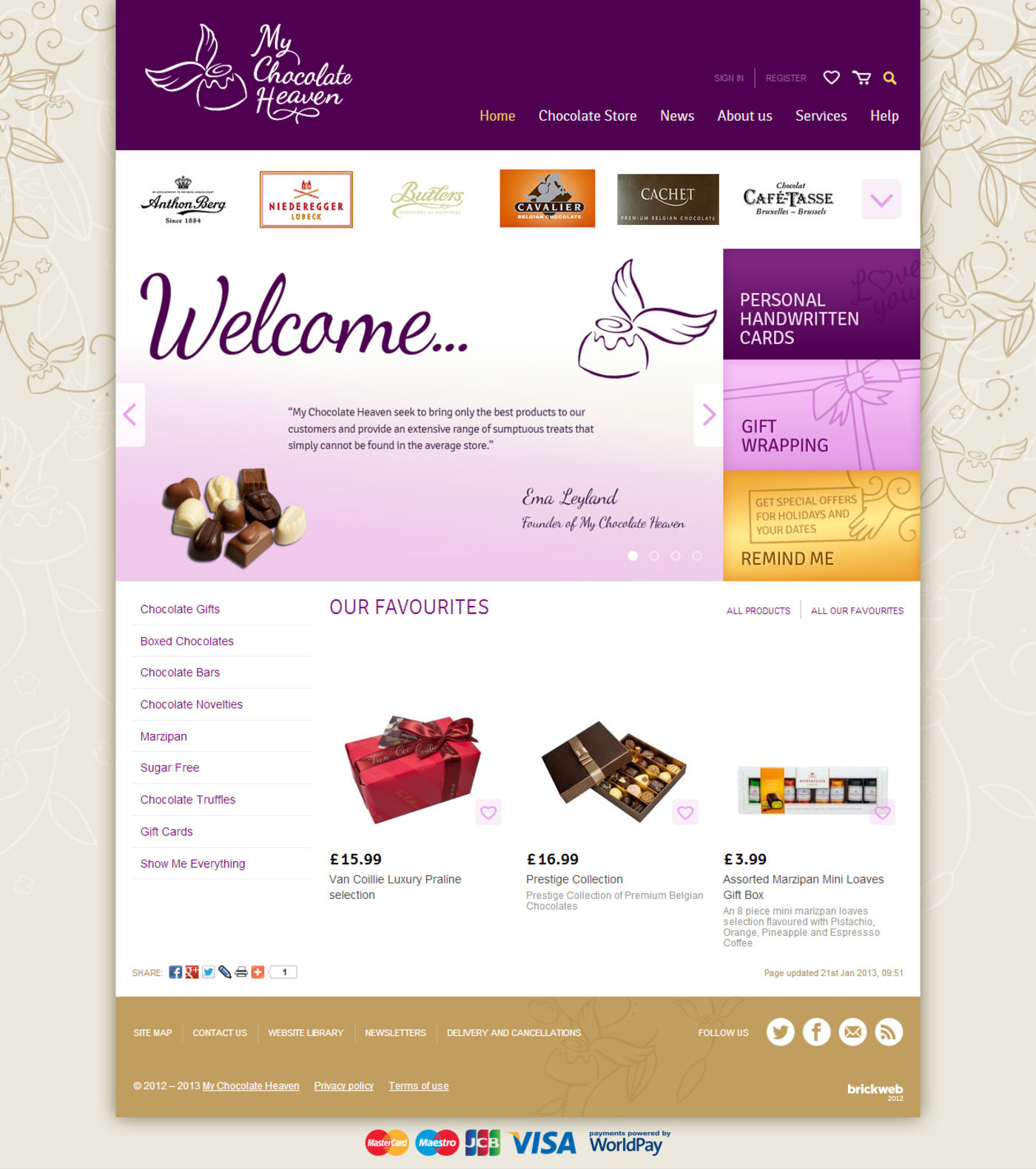 My Chocolate Heaven Homepage