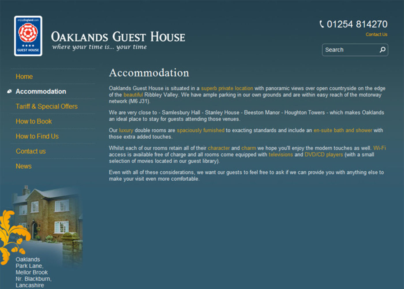 Oaklands Guest House Regular page