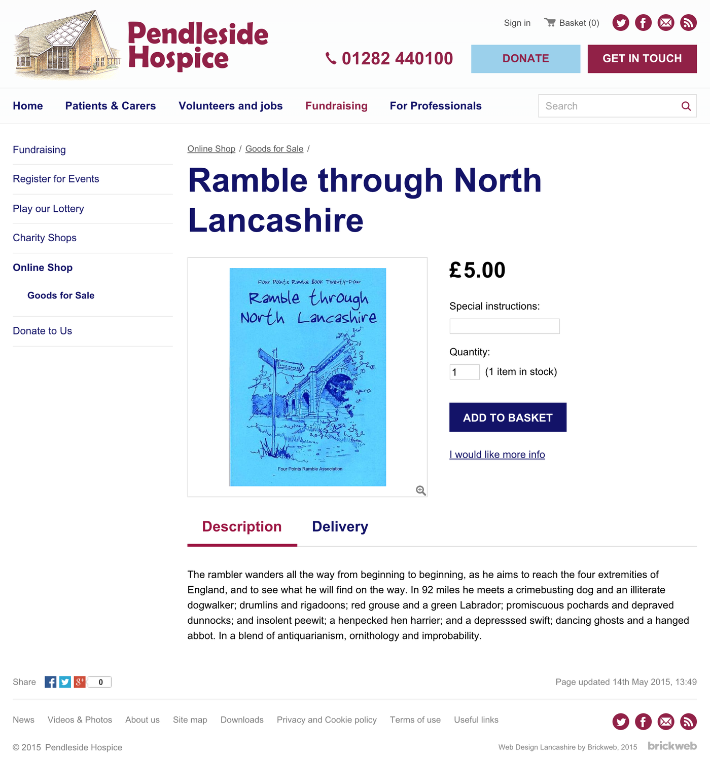 Pendleside Hospice Product