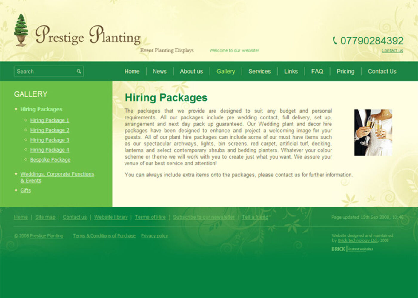 Prestige Planting Regular page