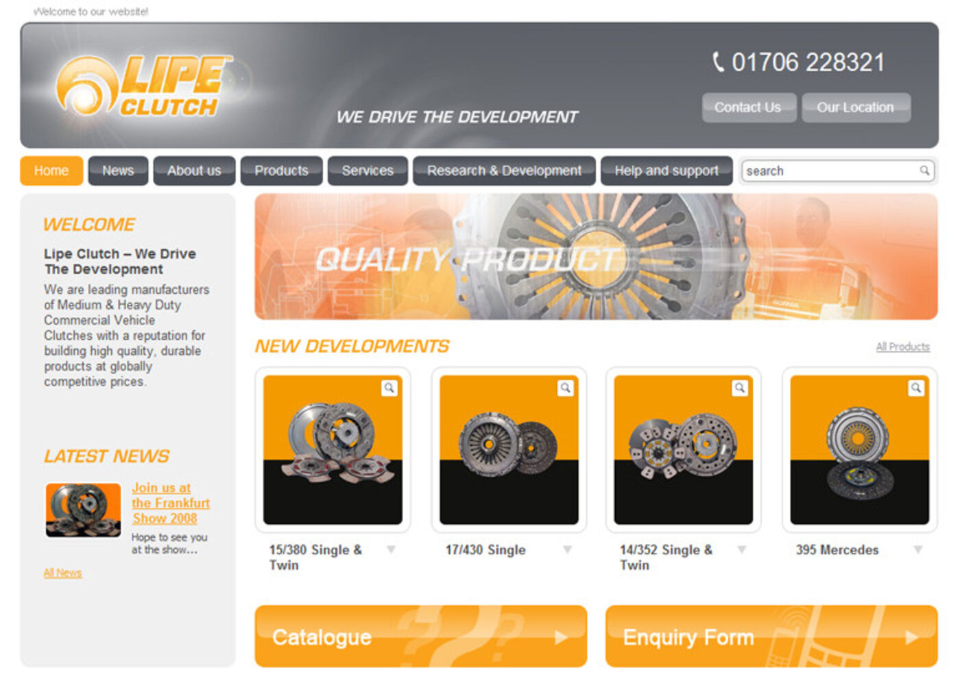 Setco Lipe Clutch Homepage header