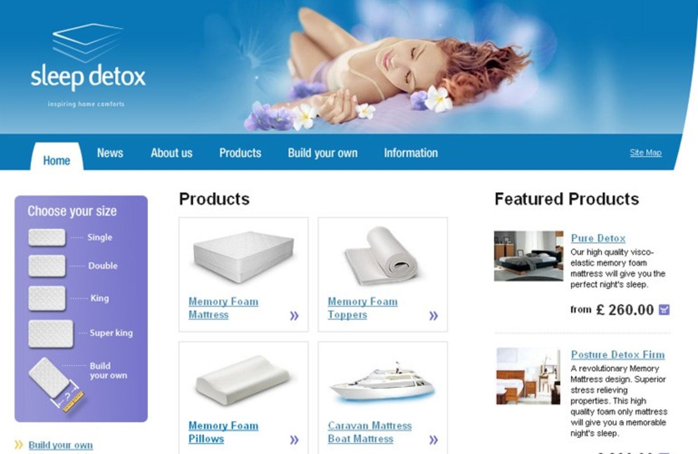 SleepDetox Homepage header