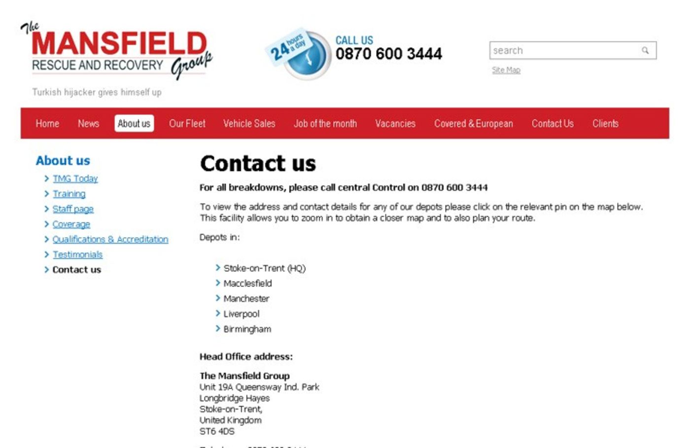 The Mansfield Group Contact us