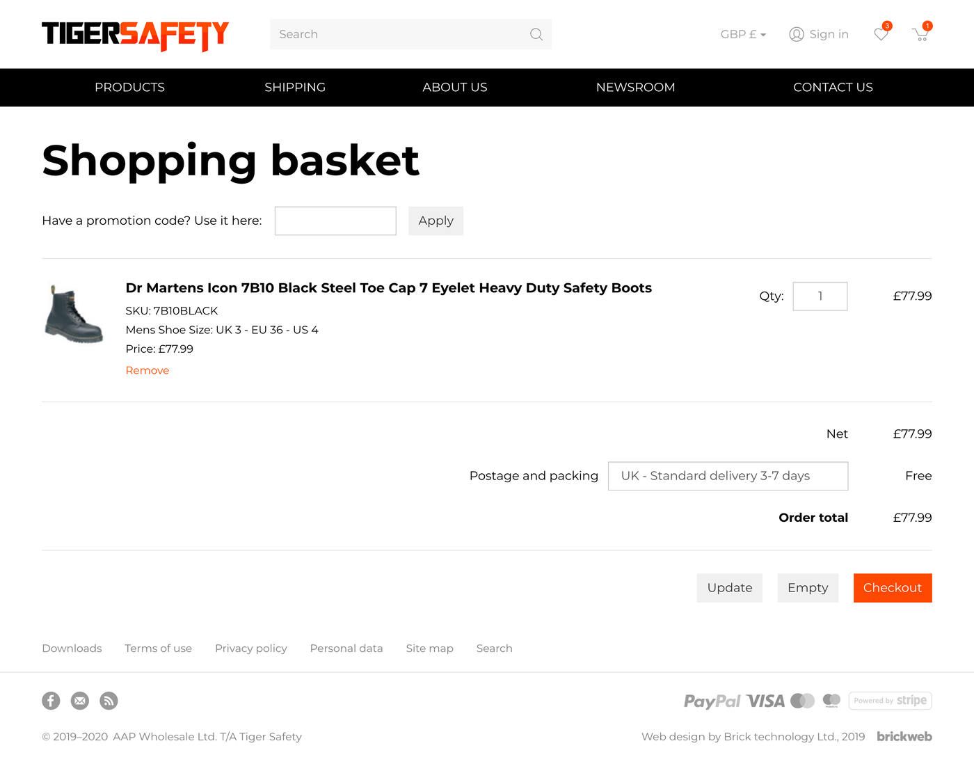 Tiger Safety Basket