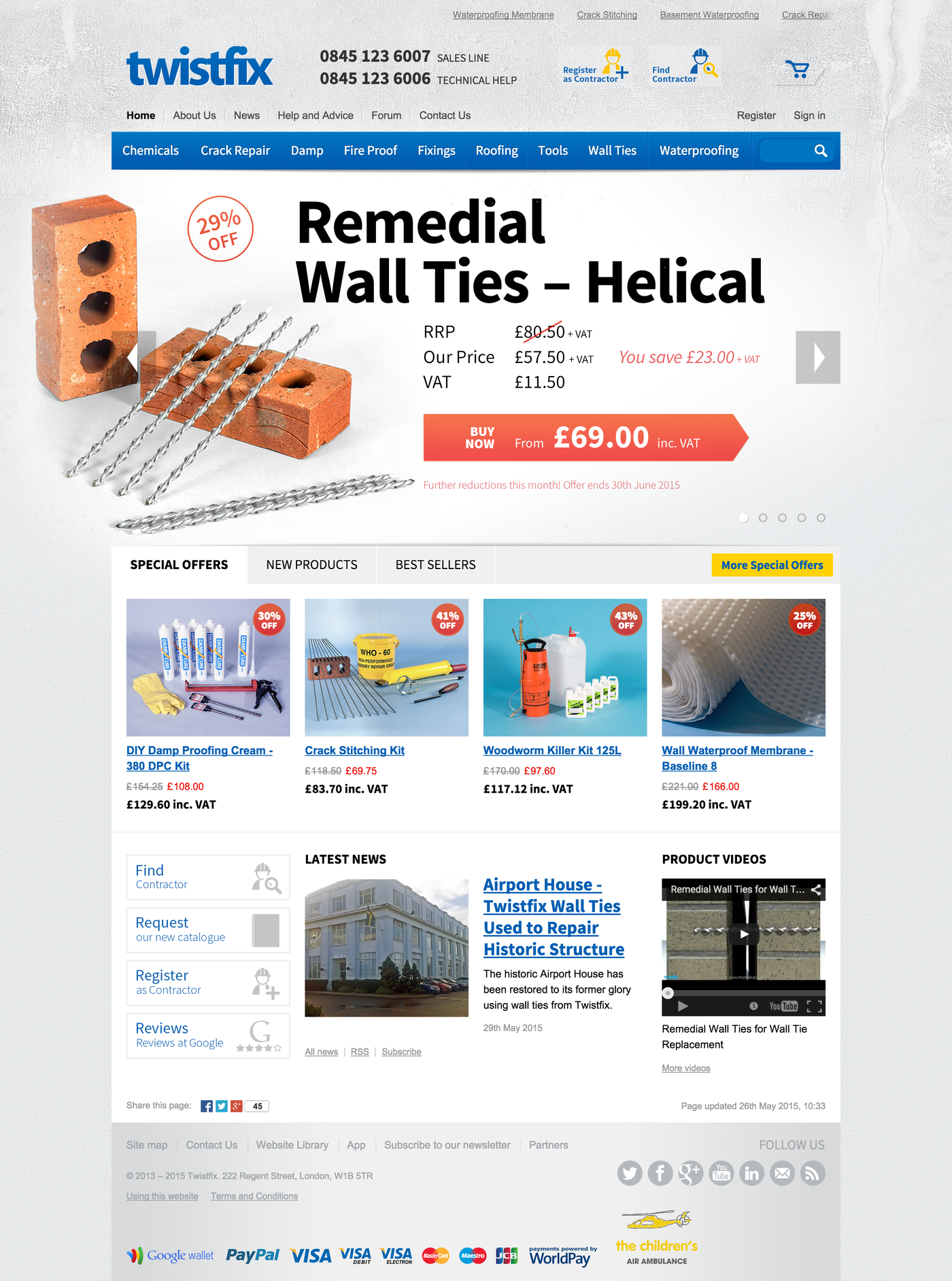 Twistfix (2013) Home page