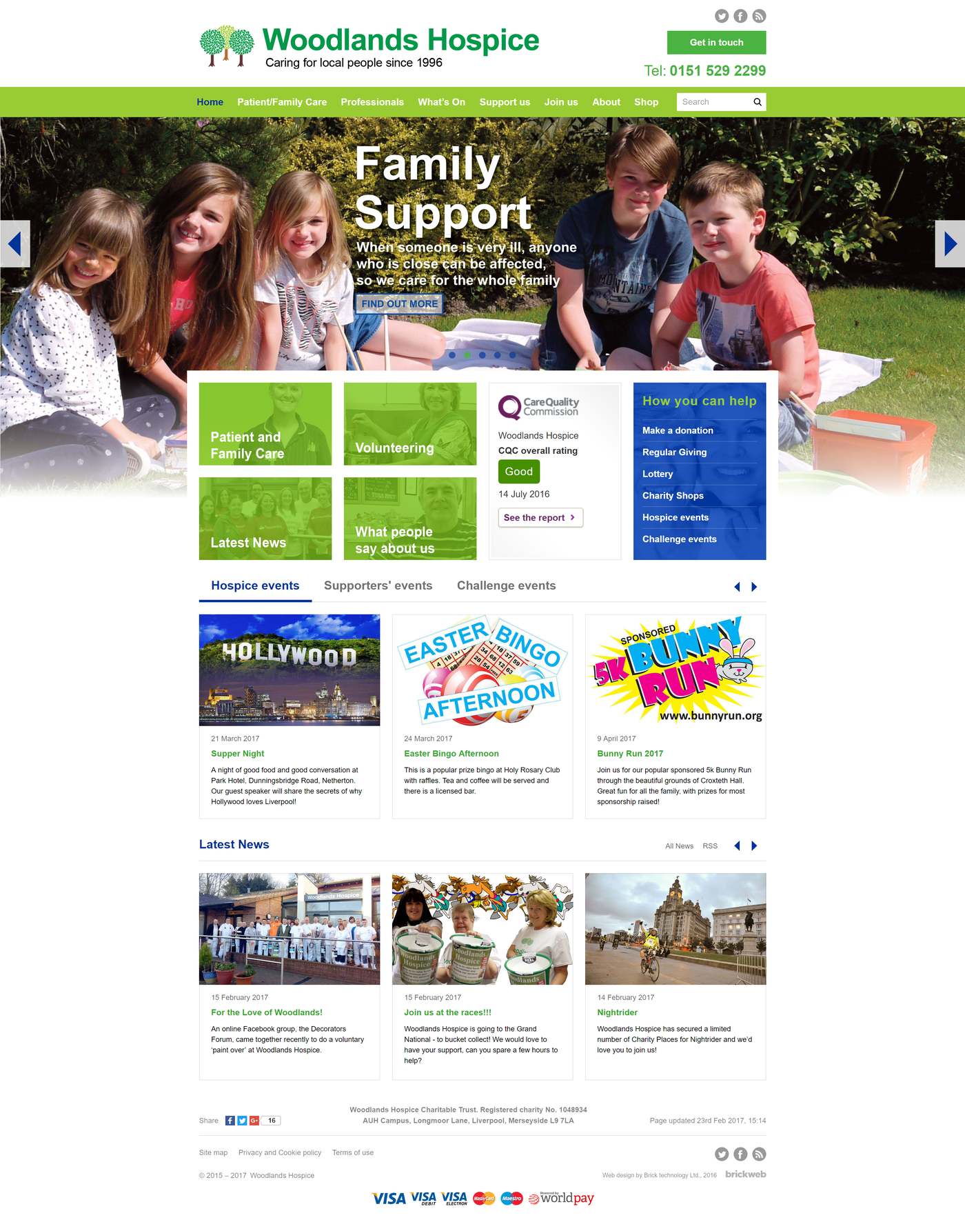 Woodlands Hospice Homepage