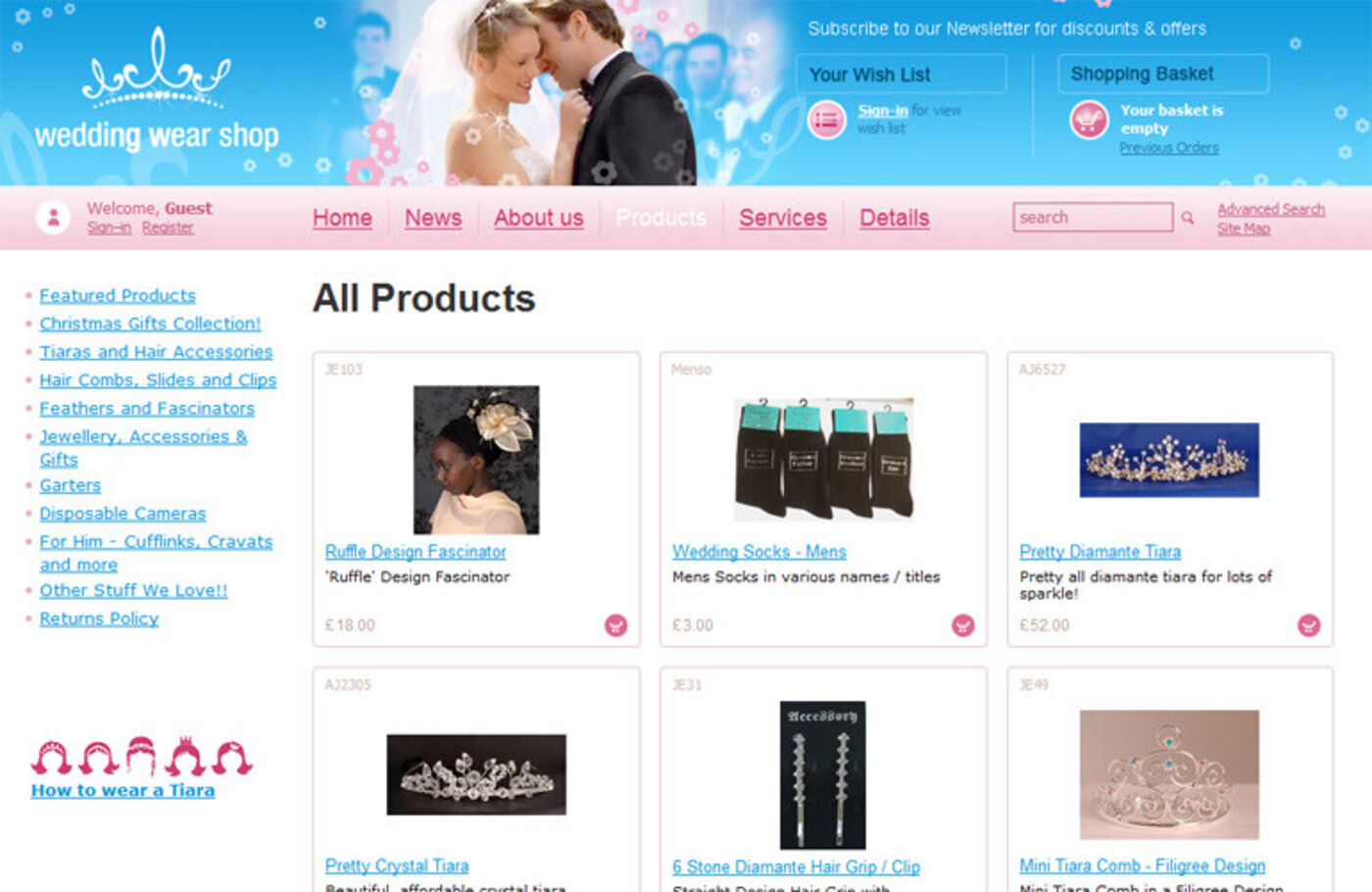 Wedding Wear Shop Products