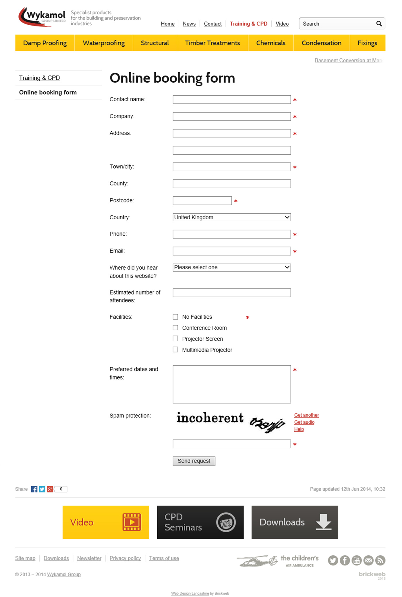 Wykamol Group Online-form