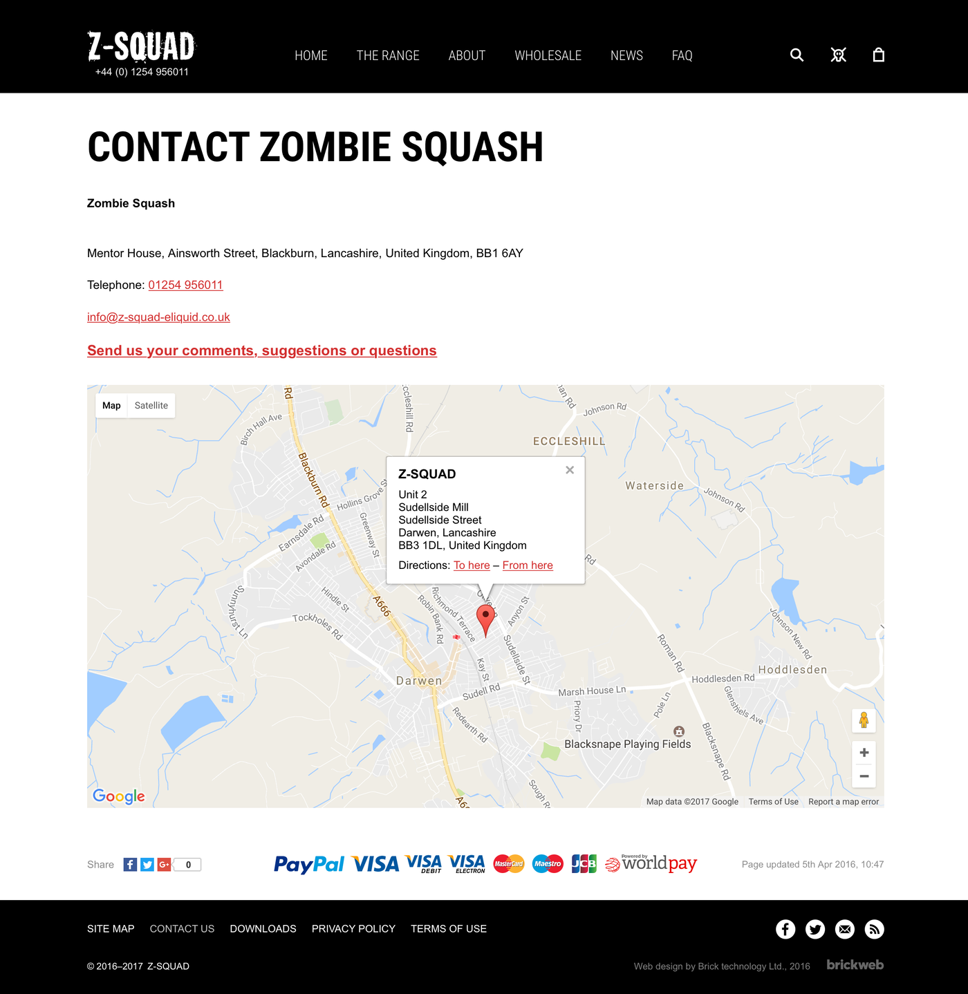 Zombie Squash Contact us